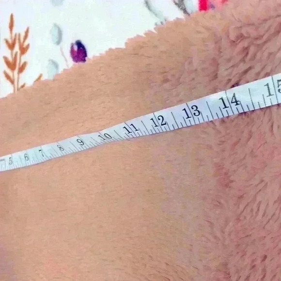 Madewell Teddy Bear Sherpa crewneck coral/pink cropped sleeves size medium - Picture 8 of 10